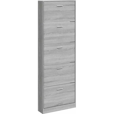 Maison Exclusive - Zapatero madera contrachapada gris Sonoma 59x1 (1/5)