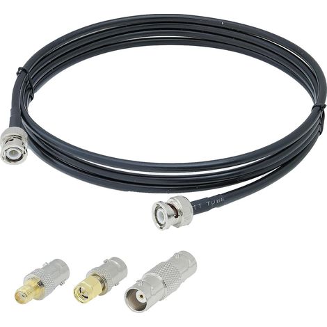 câbles d'extension 50 Ohm BNC mâle à mâle câble coaxial RG58 2M adaptateur pour caméra HD-SDI CCTV DVR (1/5)
