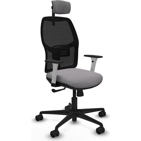 Fauteuil bureau piqueras y crespo Alfera blanc support lombaire (1/2)