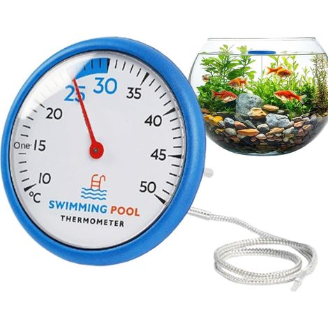 Thermomètre de piscine, inox, pour spa, aquarium et extérieur (1/5)
