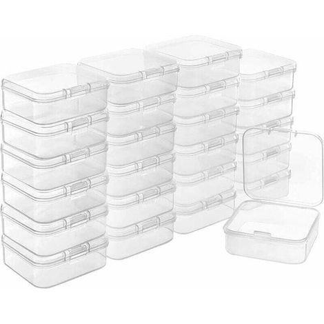 Small Plastic Storage Boxes, Storage Boxes, 10PCS Small Items Storage Box, Small Storage Boxes, Transparent Plastic Box, Plastic Box, Multi-Purpose Storage Box (1/4)