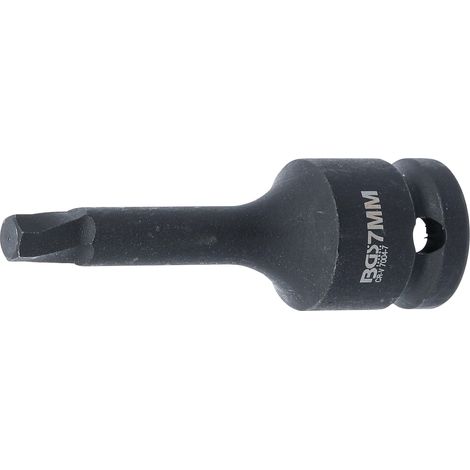 Extractor de tornillos  entrada 12,5 mm (1/2")  para el casquillo hexagonal defectuoso 7 mm (1/2)