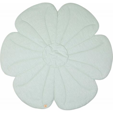 Tapis de sol fleur molletonné bébé enfant bloom house - Vert clair (1/4)