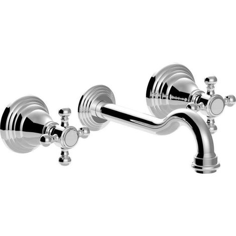 Drei-Loch-Wandwaschbecken mit Ausguss Paffoni Belinda FBLV003CR  Chrom - 175 mm