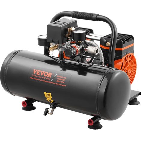Compresseur d'air, pression maximale de 125 PSI, fonctionnement silencieux, 8L (1/2)