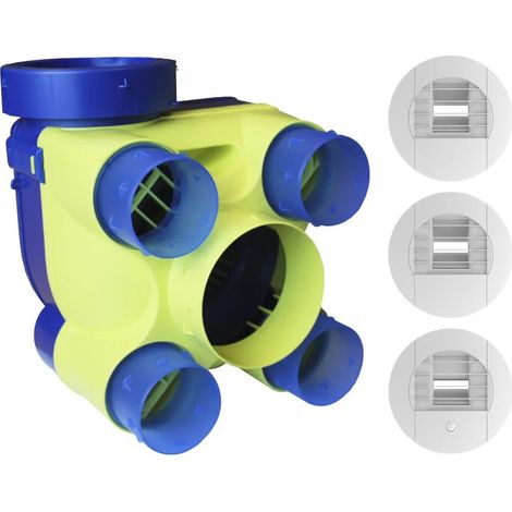 Kit VMC hygroréglable - Jusqu'à 4 sanitaires - HYDRA ST 2 KHB - 604011 - S&P Unelvent