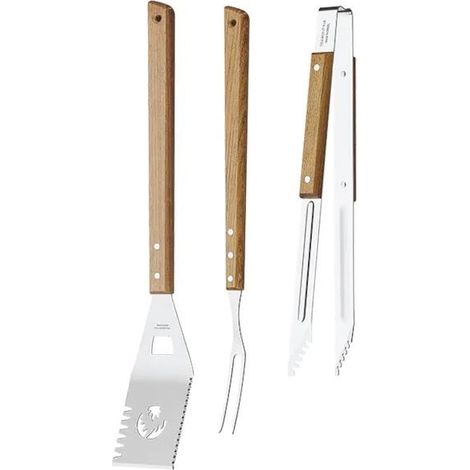 Tramontina Grillhelfer Set 3 tlg Grillzange Grillwender Grillgabel Grillwerkzeug (1/3)