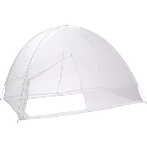 QAZQA Moustiquaire dôme popup pour lit 200 x 125cm (1/4)