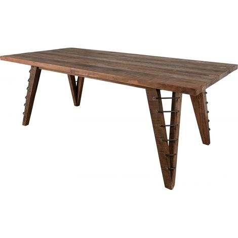 Esstisch Mixwood Teak 200x100 natur lackiert BASSANO 131