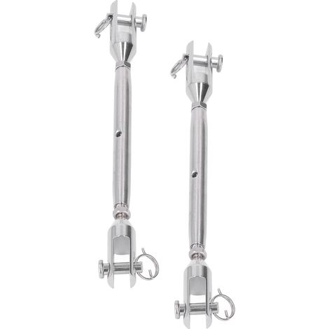 Lot de 2 tendeurs à œil et corps inox pour bateau et industrie M5 (1/5)