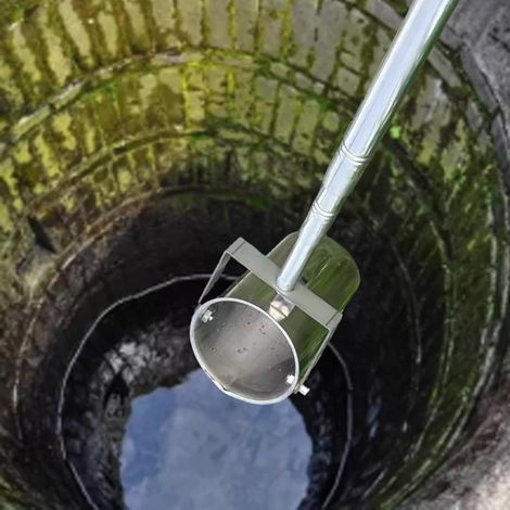 Tasse d'échantillonnage d'eau extensible avec échelle graduée pour les tests de qualité et l'analyse des rivières 500 Ml 2m/6.6 ft