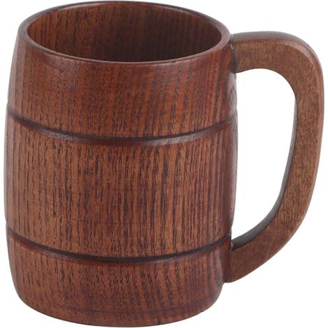 Pure Natural Wooden Beer Mug Handmade Eco-Friendly Water Cups MUMU