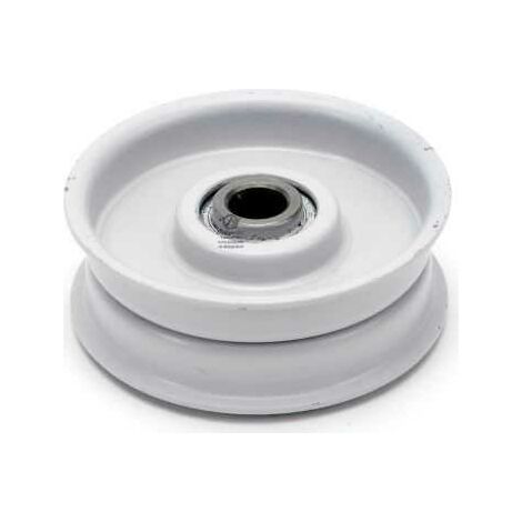 Poulie gorge plate acier sur roulement. Ø 63 mm. N° origine 78744. Larg 19 mm