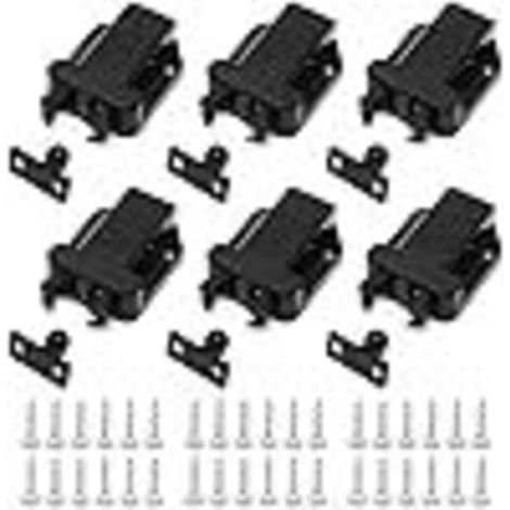 Lot de 6 loquets à dégagement tactile pour placard – Loquets tactiles non magnétiques pour tiroirs (1/5)