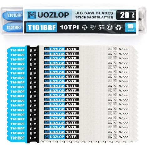 20tlg Stichsägeblatt Set T-Schaft für Holz, mit Aufbewahrungskoffer (1/5)