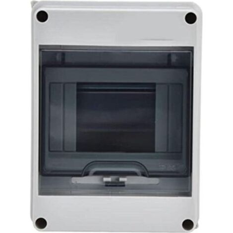 Coffret Electrique Etanche Exterieur IP65, 5 Modules, ABS de Surface en Plastique, Boite de Boitier Etanche Electrique Exterieur, Armoire de Contrôle, Coffret Modulaire Boitier de Jonction (5 Way)