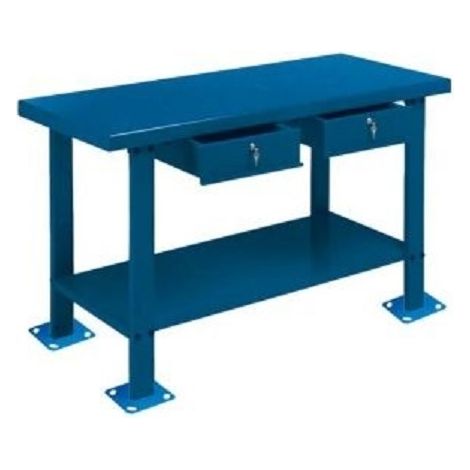 Banco de trabajo con dos cajones 1500x640x860mm METALWORKS DER1500