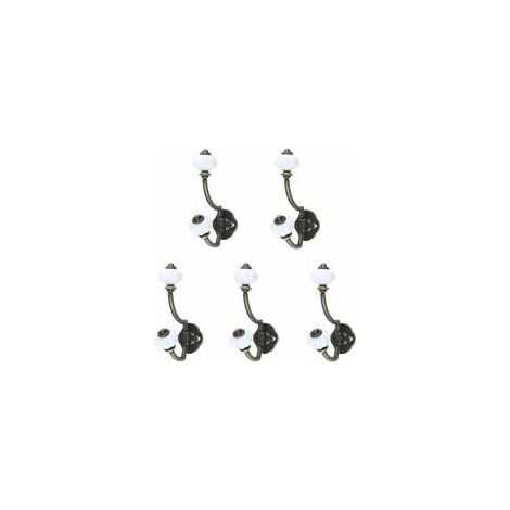 pezzi ganci appendiabiti in ceramica retrò in bronzo stile pastorale ganci da parete ganci per cappelli ganci per porte (1/4)