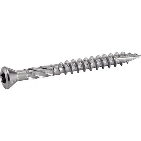 Vis terrasse tête fraisée bombée six lobes - AISI410 5x80 mm - Boîte de 100 (1/3)