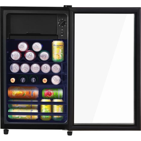 Mini-Kühlschrank 76 L mit 6-L-Gefrierfach - LED, leise 43 dB, verstellbare Ablagen, Energieklasse E - 71,6x40x43,5 cm (1/5)