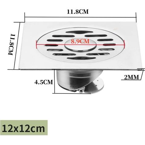 (11.8cm Double H)Stainless Steel Floor Drains Anti-odor Drainer Shower Strainer Cover Washing Machine Ground Leakage Kitchen Bathroom Hardware (1/4)