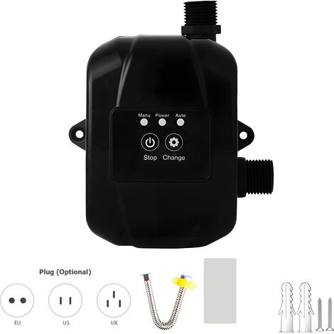 Pompe de suralimentation de pression d'eau maison 24V automatique silencieuse 150W, hauteur max 28 mètres, compatible arroseurs cuisine jardin (1/5)