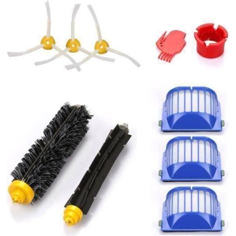 Remplaçant Kit secours d'accessoires pour iRobot Roomba série 585 589 600 605 610 615 616 620 621 625 630 631 632 639 650 651 (1/4)