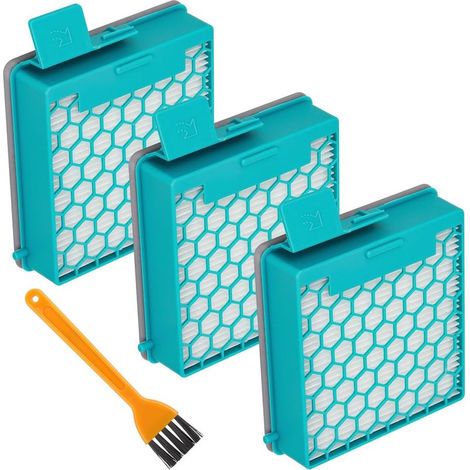 3er-Pack – HEPA-Filter – Hygienefilter – Kompatibel mit Miele Boost CX1 – Feinstaubfiltration – Für Bodenstaubsauger – Weiß – 20 x 15 x 5 cm (1/5)