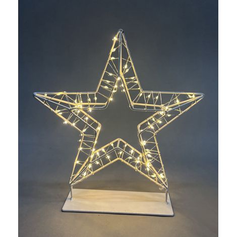 TrendLine LED Stern Ø 24 x 25 cm warmweiß Dekofigur
