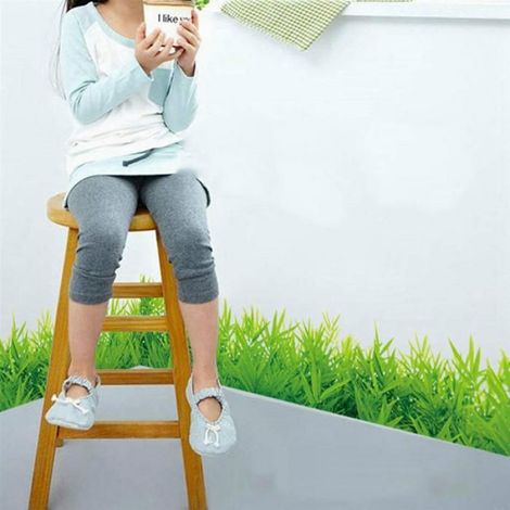 4X DIY Vert Herbe Autocollant Mural DéCor Mural Amovible Chambre ImperméAble Sticker Mural (1/5)