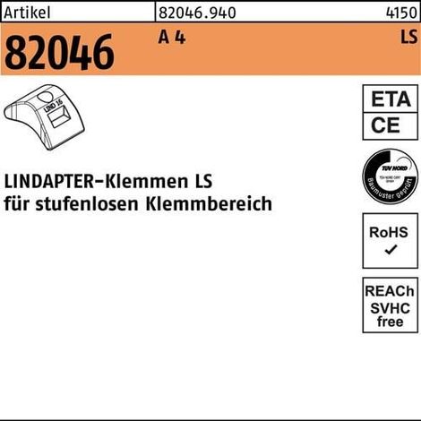 Klemme R  82046 LS  12/3 -  20 A 4  1 Stück LINDAPTER (1/2)
