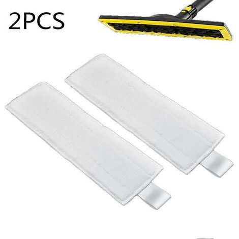 Lot de 2 lingettes de nettoyage compatibles avec les aspirateurs robots Kärcher Easyfix SC1, SC2, SC3, SC4 et SC5. Pièces détachées pour aspirateurs robots Easyfix Premium. (1/2)