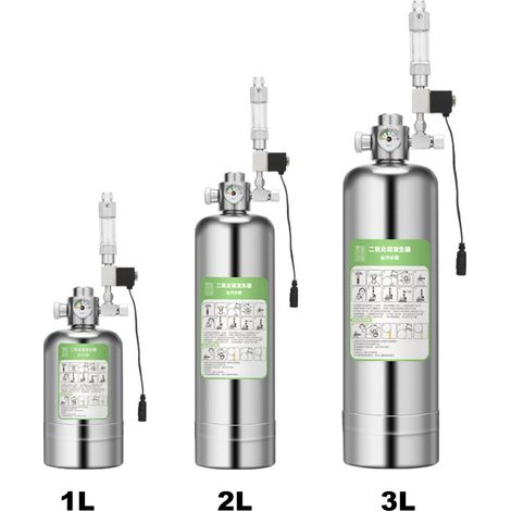 Kit générateur de CO2 pour aquarium avec réacteur à dioxyde de carbone, électrovanne et compteur de bulles pour plantes d'aquarium