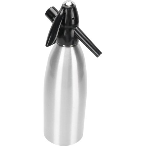 Fabricant de Soda Portable, 1L Machine à Eau Scintillante Machine à Gazouillis Gazard pour la Maison Bar à l'extérieur avec Soda en Aluminium Siphon Facile à Transporter, Polyvalent et (1/5)