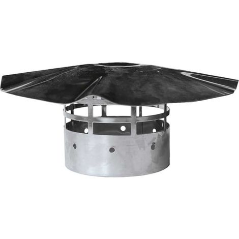 TERMINALE DI SCARICO FUMI A TETTO INOX Ø80 mm