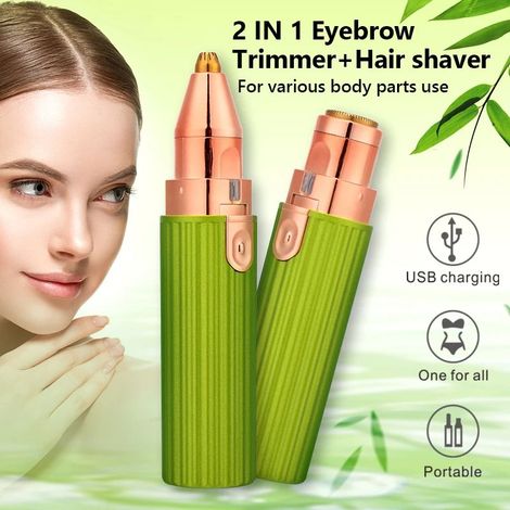 Épilateur électrique rechargeable pour sourcils blanc-Online Store (1/5)