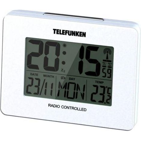 Telefunken FUD-40 stazione meteorologica bianca con allarme