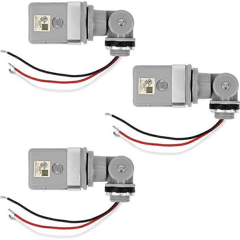 Lot de 3 capteurs Pocell extérieurs, interrupteur Pocell étanche IP54 120 V CA avec détection crépusculaire pour éclairage (1/5)