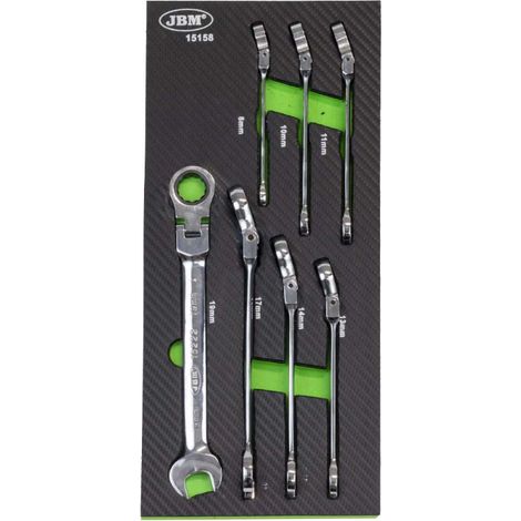 Clés à cliquet JBM ratchet wrench set 15 degrés chrome (1/5)