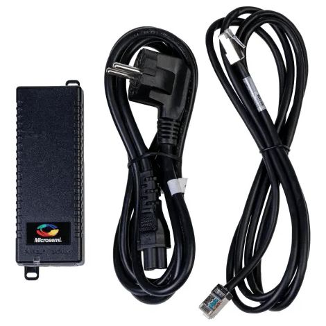 Alimentatore di Potenza POLY Trio C60 con Cavo di Alimentazione e Cavo CAT-5 per Video Server, Kit di Alimentazione 100-240V 1.0A 55V/30W, Compatibile con IEEE 802.3