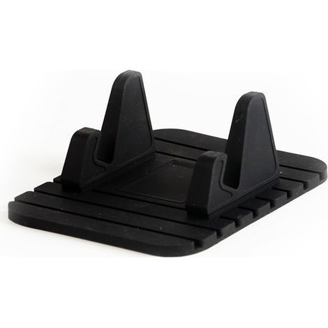 Support Téléphone Voiture Silicone avec Tapis Anti-dérapant Fixation sur Tableau de Bord Compatible avec GPS/GSM Universel: iPhone 14/13/12/11, Samsung Galaxy A/S21 FE, Huawei Nova (1/3)