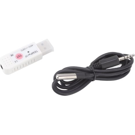 Capteur de Température USB pour Ordinateur - Enregistreur de Données et Alarme pour Salles Serveurs, Entrepôts, Intérieur et Extérieur (1/5)
