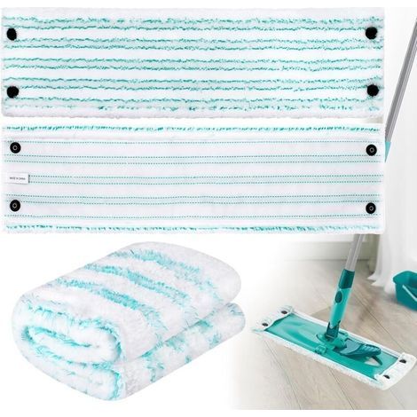 Set of 3 replacement mop heads compatible with Leifheit Combi/Clean Twist M Micro Duo mop, made of microfiber, for washing machines, suitable for all types of floors (1/5)