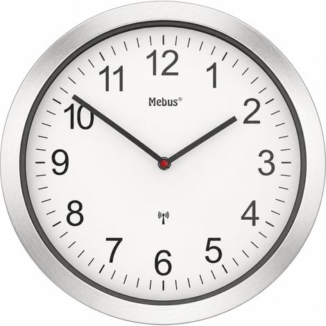 Horloge Murale Radio-pilotée analogique 45 cm XXL - Facile à Lire (1/5)