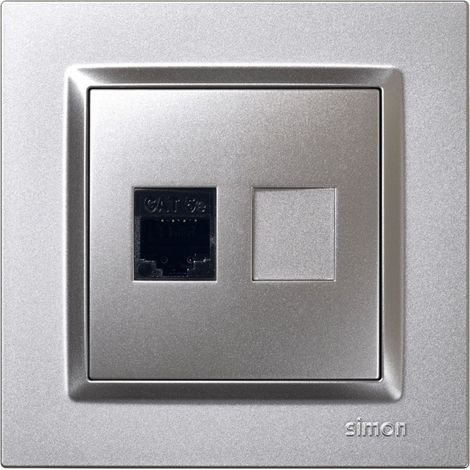 Base Ethernet Rj45 Empotrar Alum Serie 10 Simon (1/3)