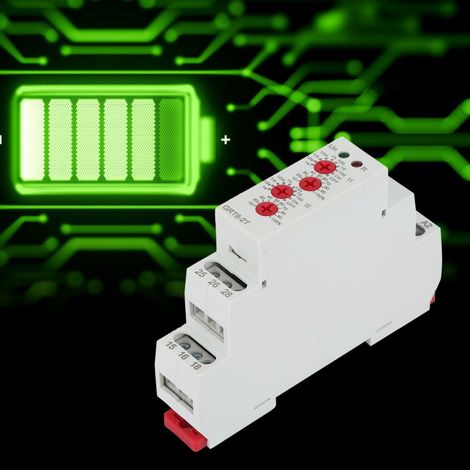 Relais temporisé double GRT8-2T Mini DIN sur rail (AC/DC 12V-240V) (1/5)