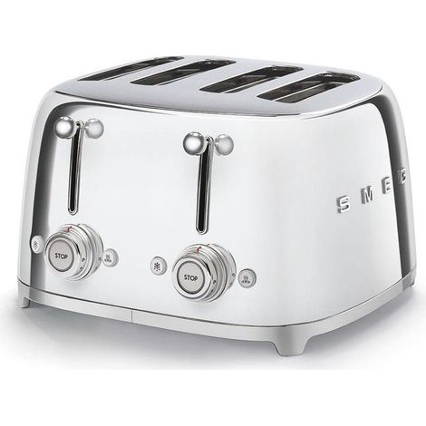 SMEG Tostapane 50'S Style 4 Fette Cromato