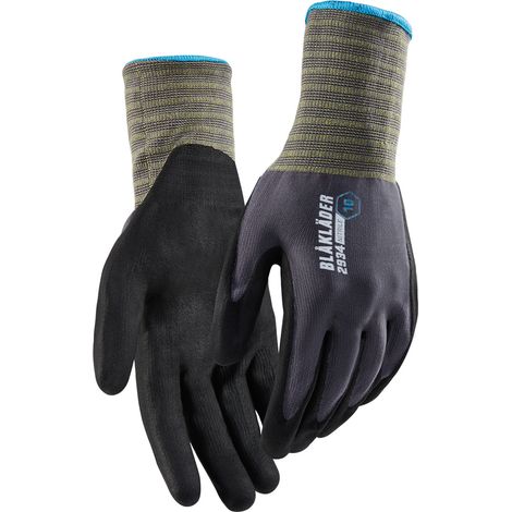 Gants de travail en nitrile trempé Blåkläder 2934 Gris clair Blaklader - 293414569400 T8