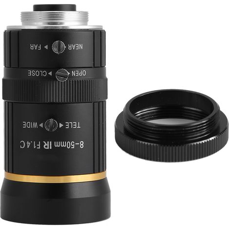 3-Megapixel-C-Mount-CCTV-Objektiv mit 8–50 mm manueller Blende für Sicherheitskameras (1/5)