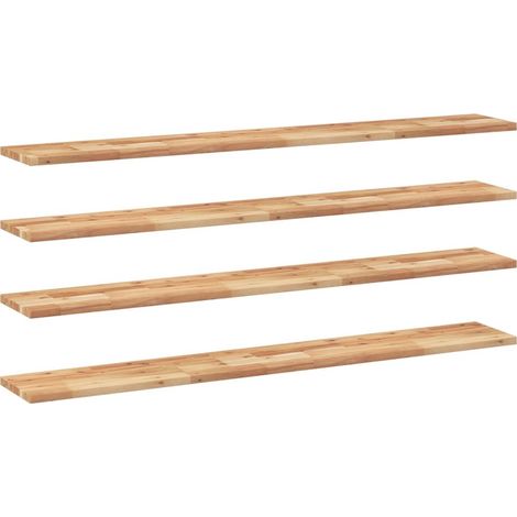 Maison Exclusive - Schweberegale 4 Stk. 140x20x2 cm Massivholz Ak